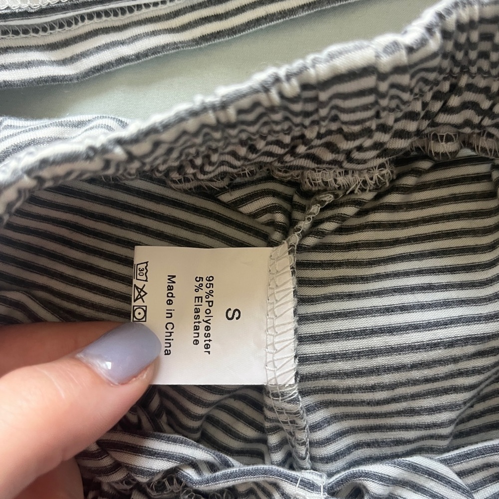 Striped Gray Sleepwear Set - Picture 3 of 3